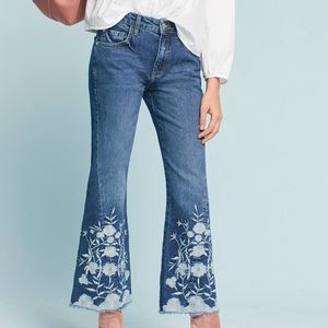 Anthropologie Crop Flare Jeans